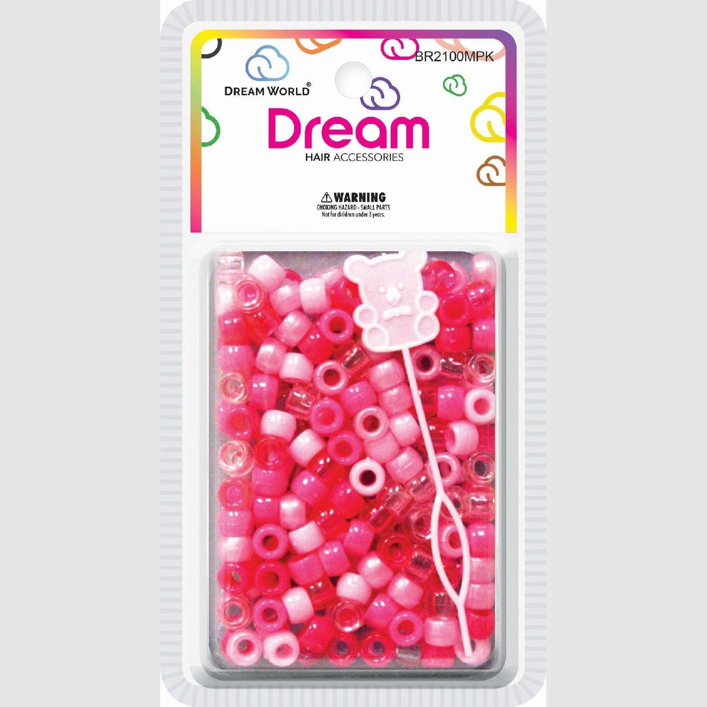 Chloe Bead Round 200 Mix Pink