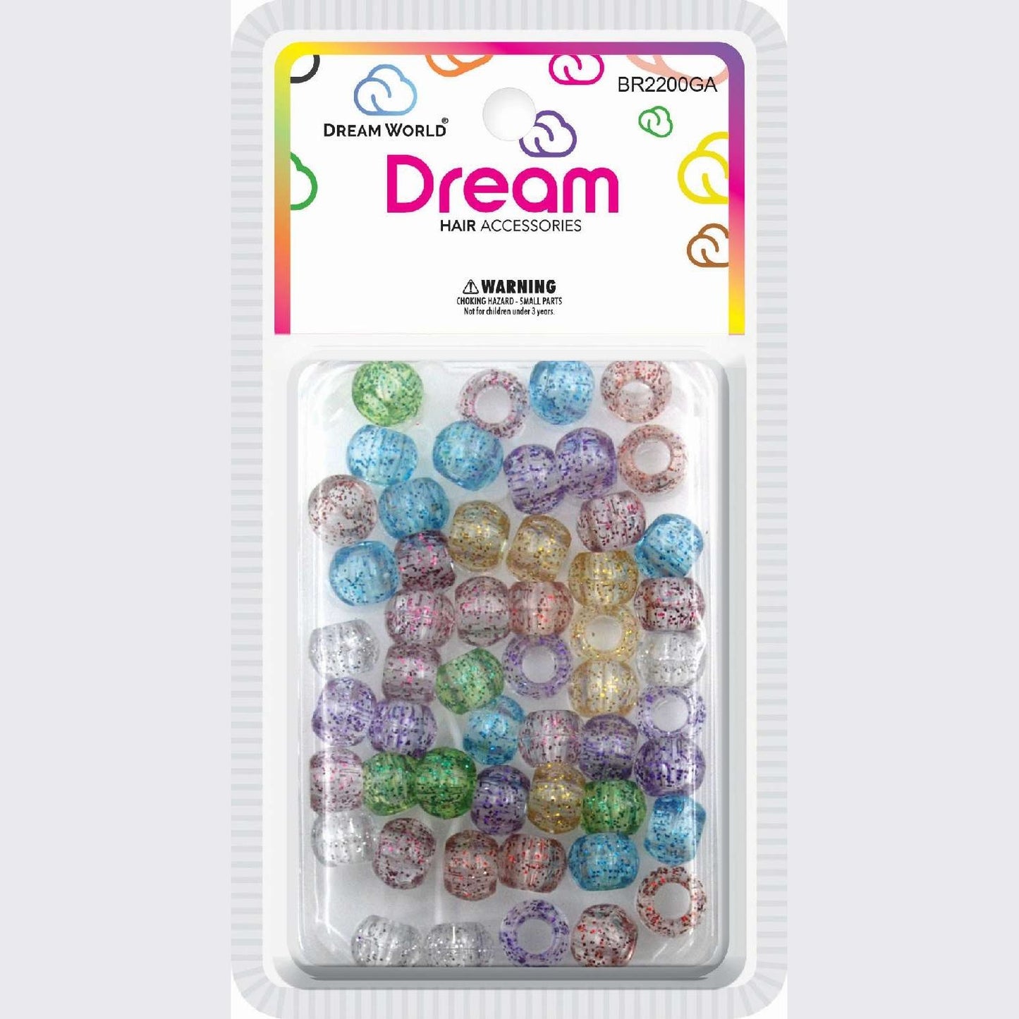 Chloe Bead 2200 Round Glitter Crystal Assort