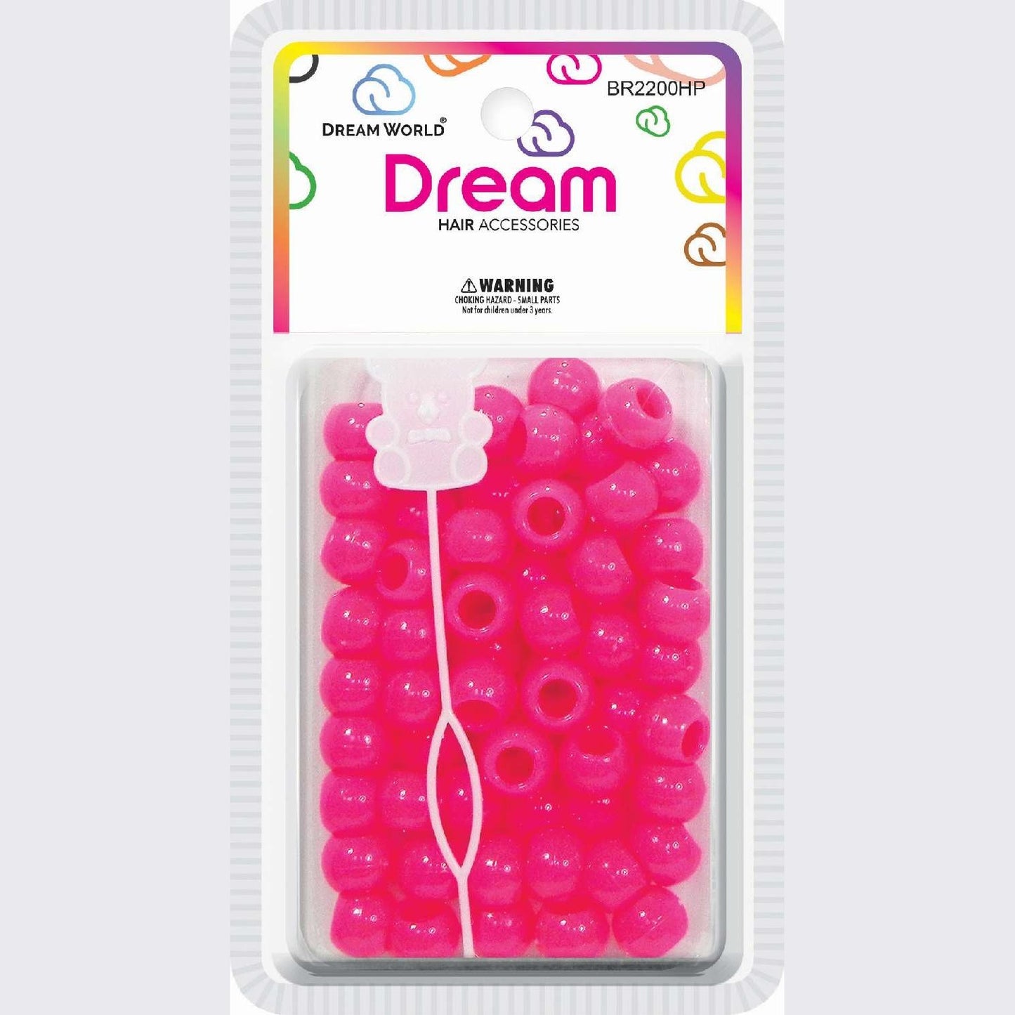 Chloe Bead Redondo Grande 60 Rosa Fuerte