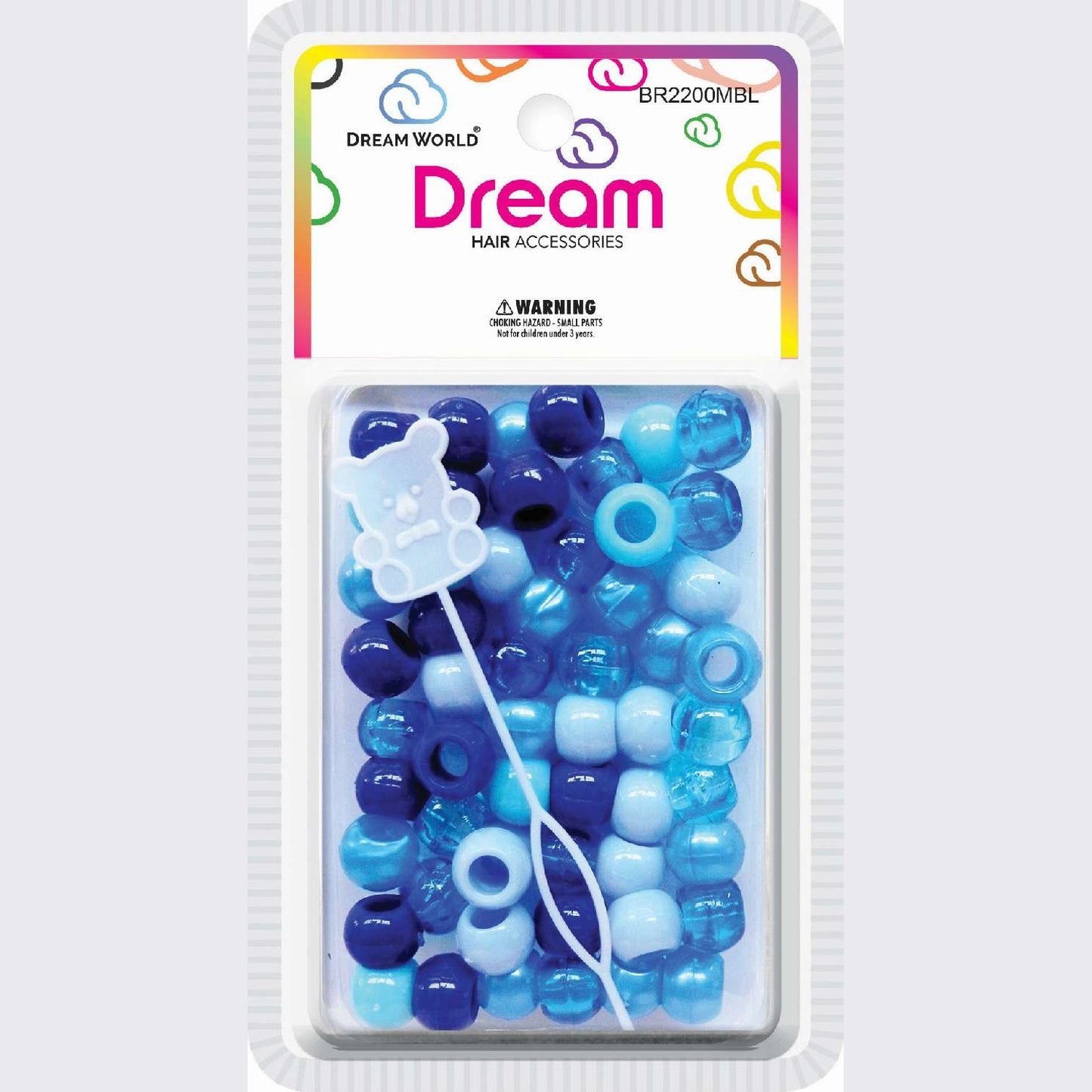 Chloe Bead Round Big 60 Mix Blue