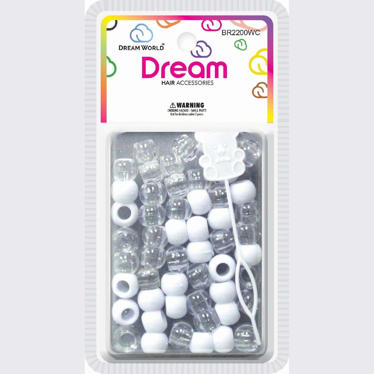 Chloe Bead Round Big 60 Whiteclear