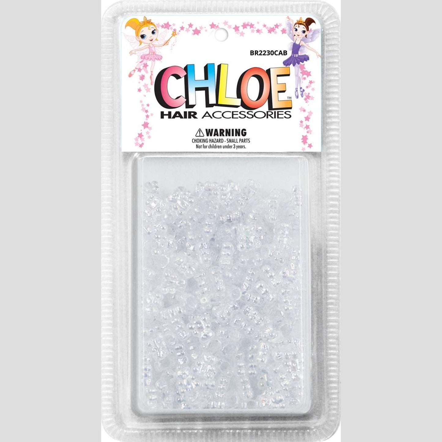 Chloe Bead Teddy Bear Clr Aurora Boreal