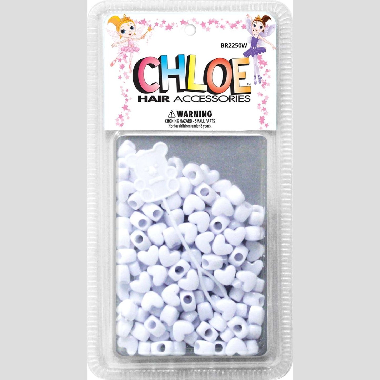 Chloe Bead Corazón Reg Blanco