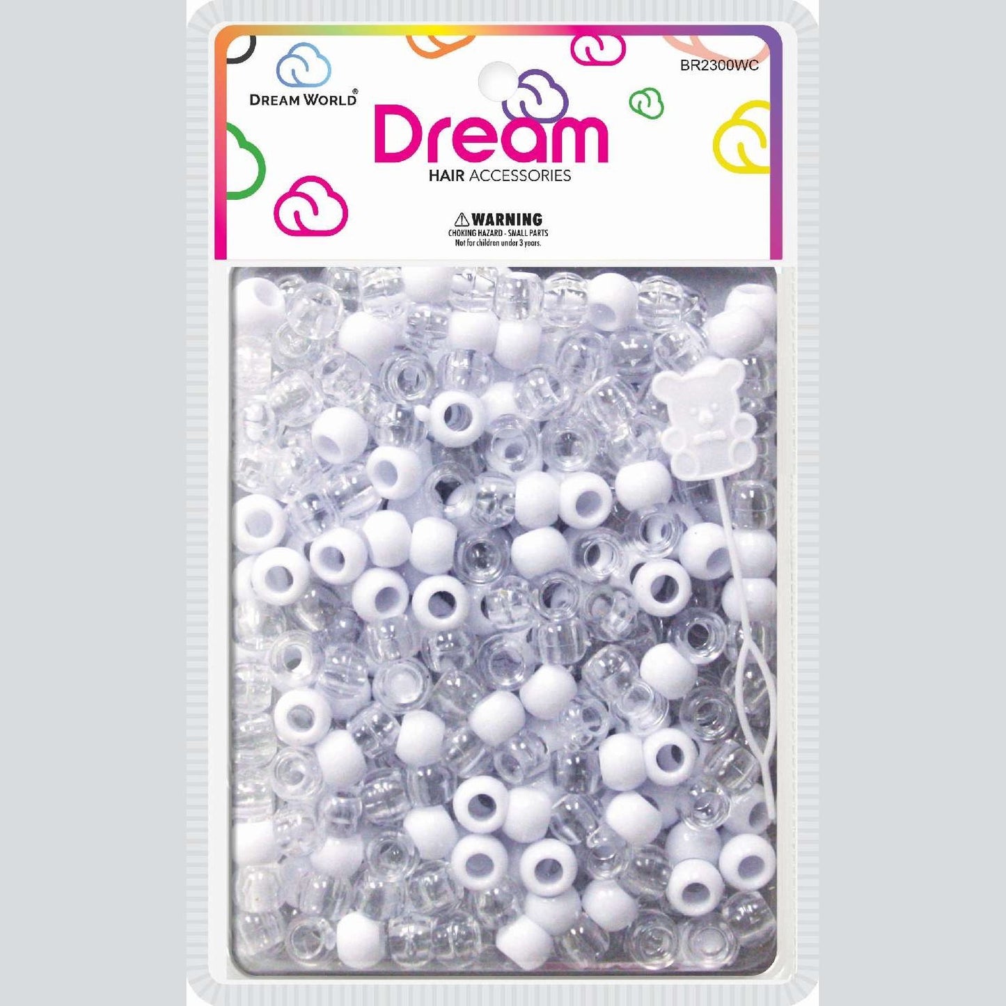 Chloe Bead Round Big 200 Whiteclear