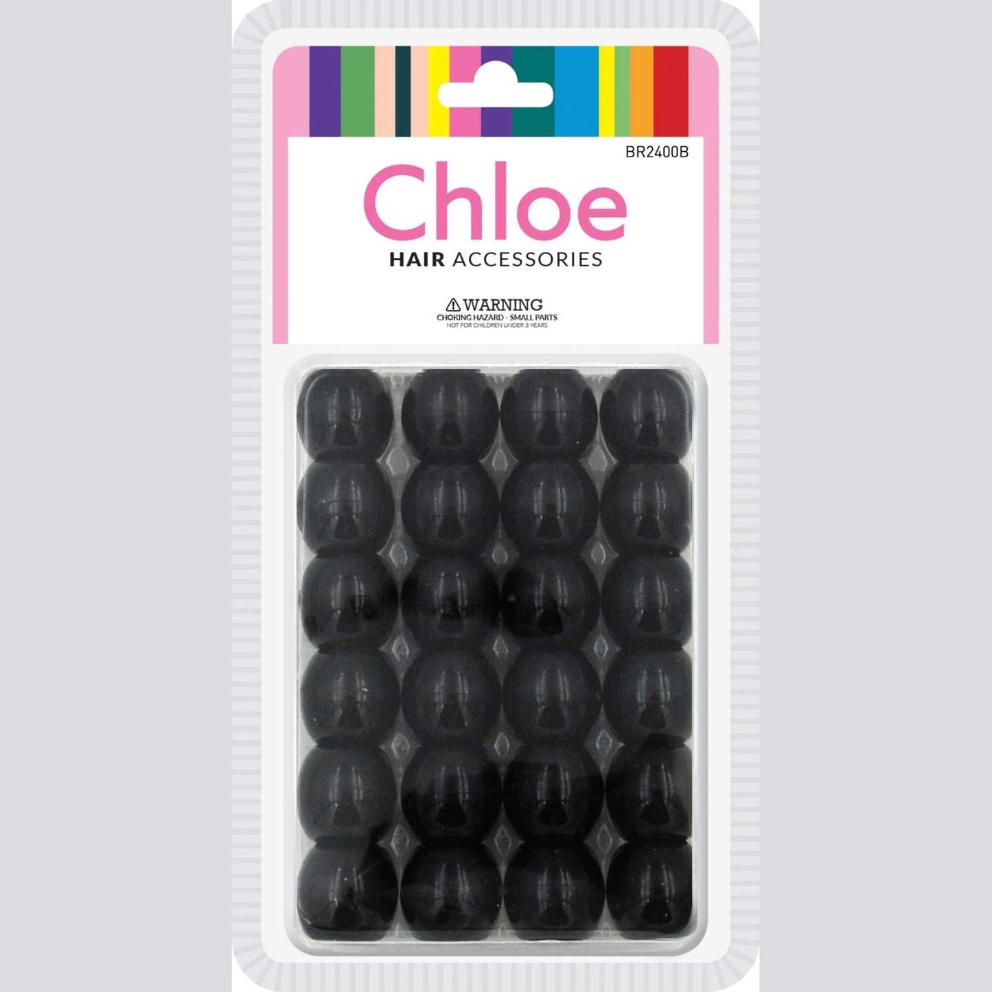 Chloe Bead Round Jumbo Black