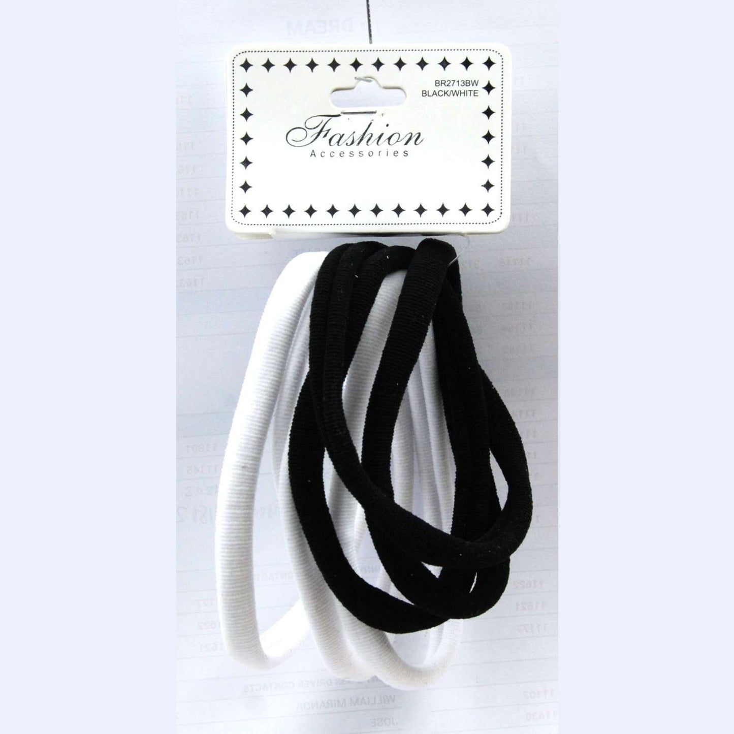 Chloe Hair Band X-Large Black White
