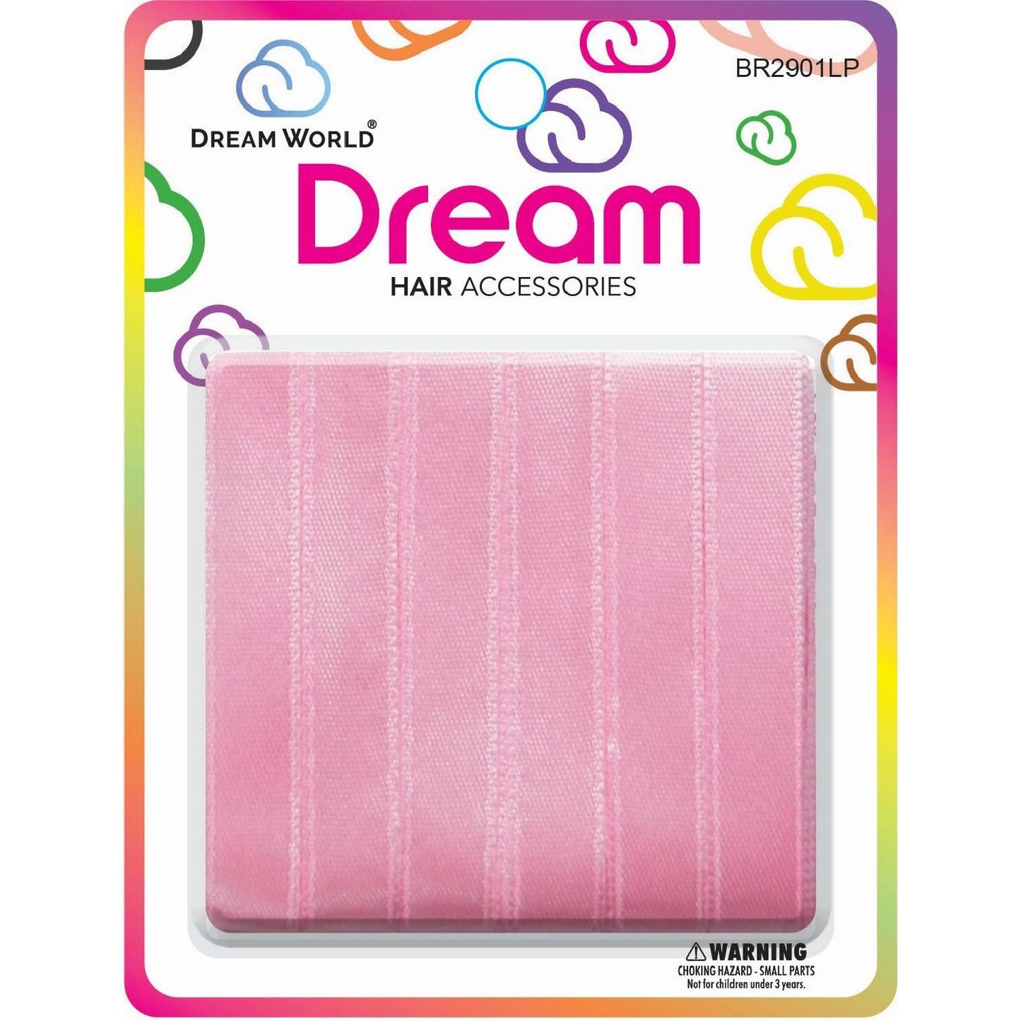 Chloe Hair Ribbon Light Pink 6Pc