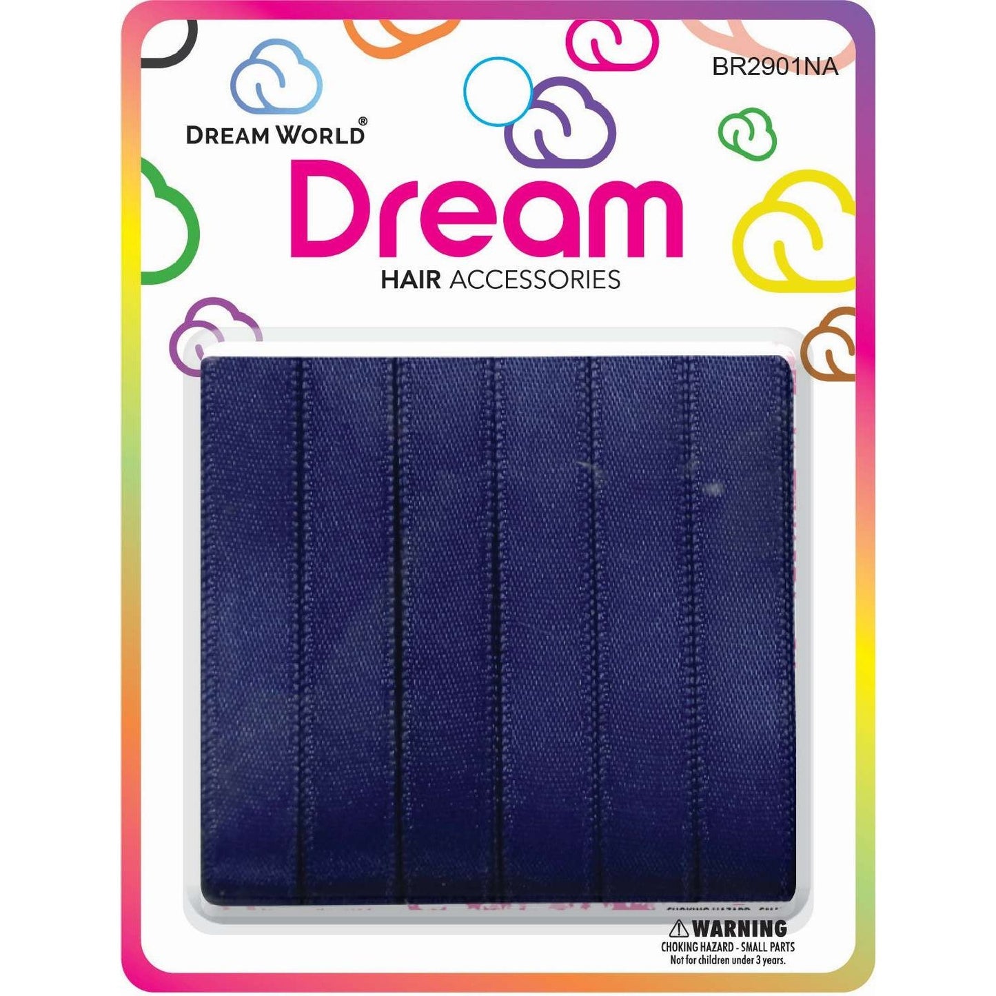 Chloe Hair Ribbon Navy 6Pc