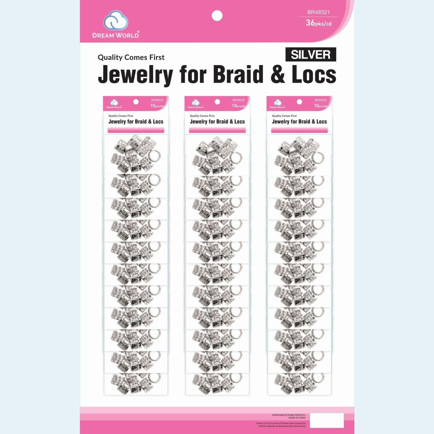 Brittny Jewelry Braids Locs Silver