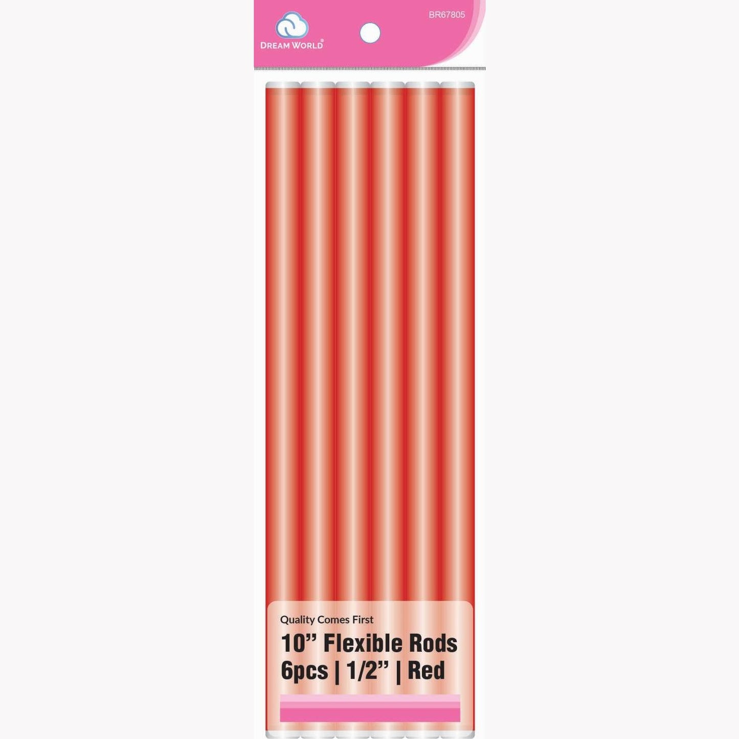 Brittny Rod Flex 10 Red 6Ct - 0.5