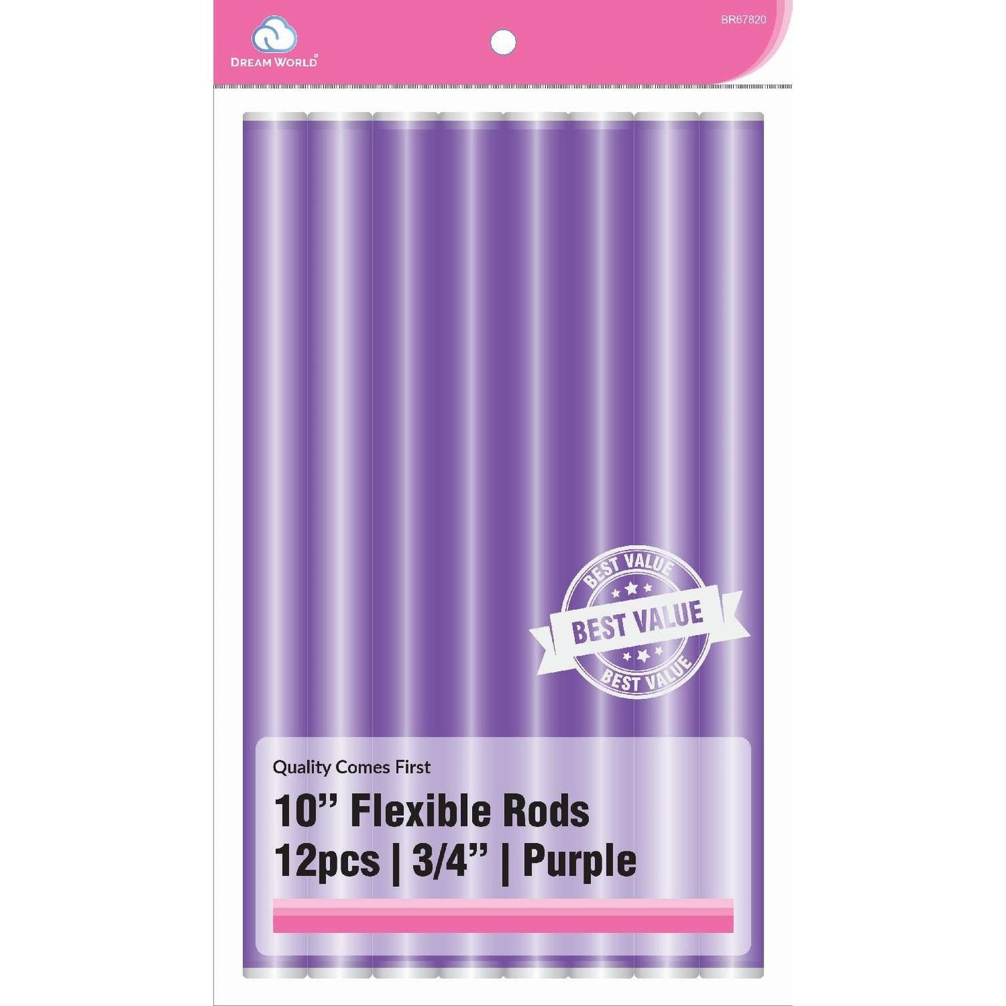 Brittny Varilla Flex 10 V/P Morado 6Ct - 3/4