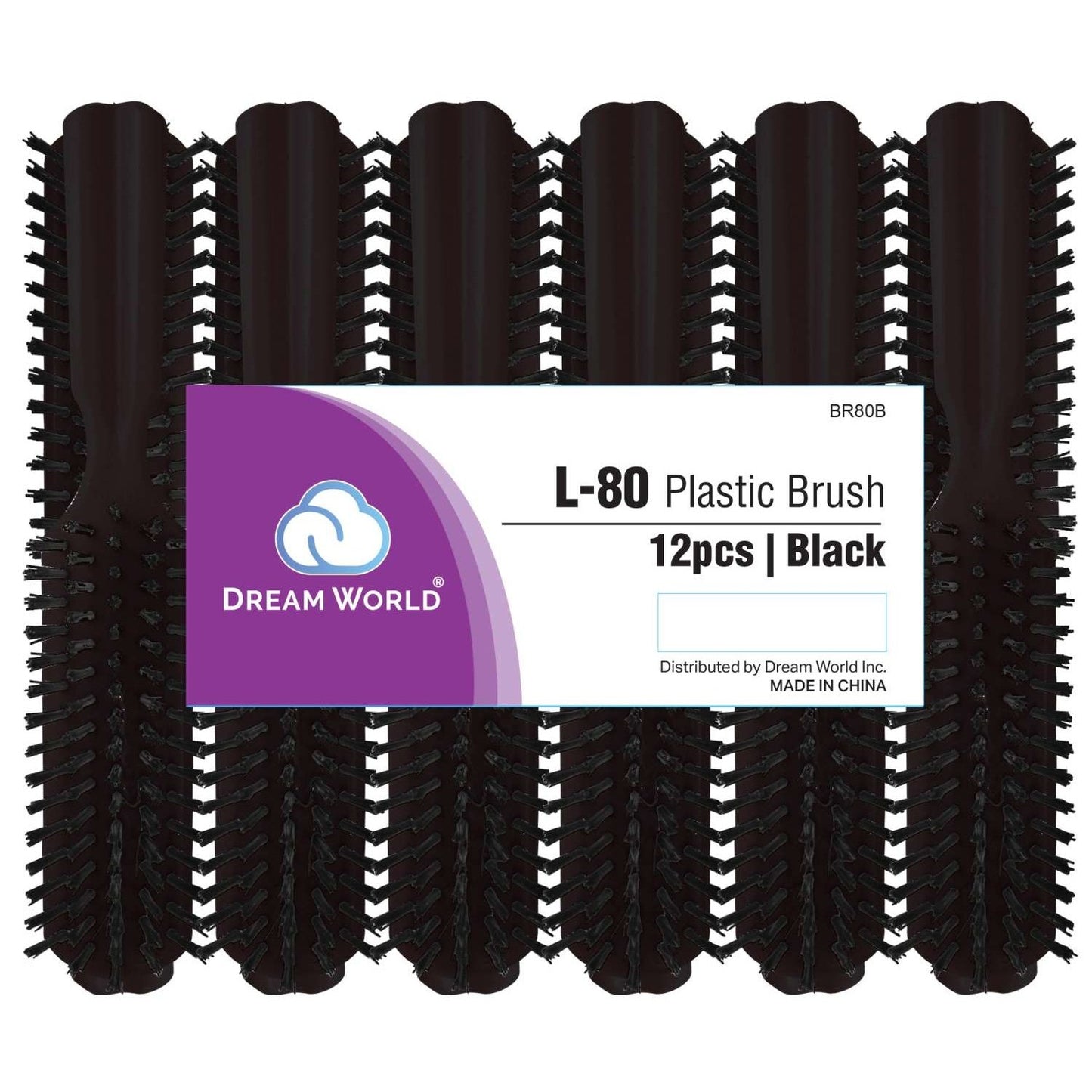 Brittny Plastic L-80 Brush Black