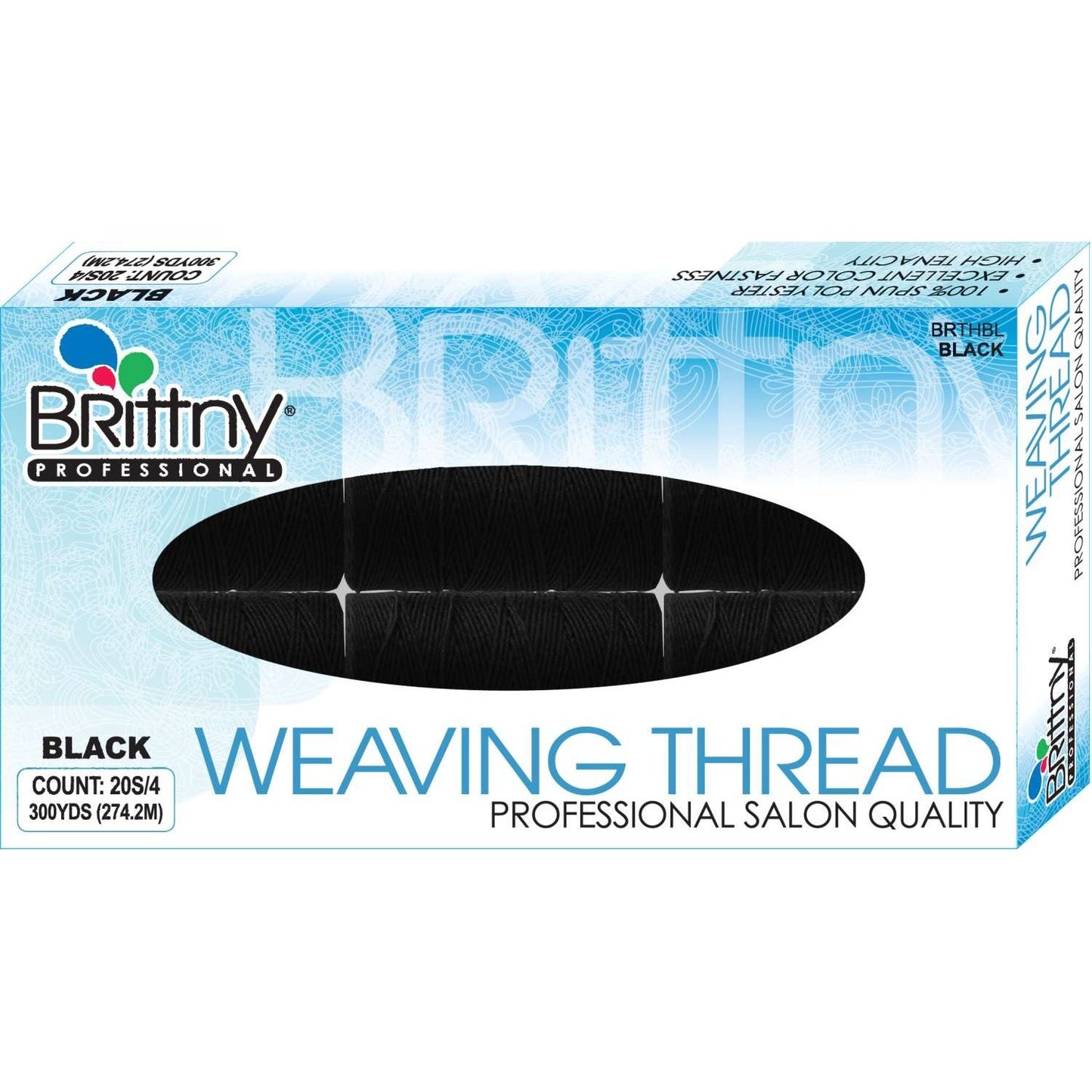 Brittny Weaving Thread 300 Yards Black