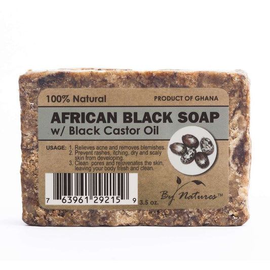 By Natures African Black Soap- Black Castor