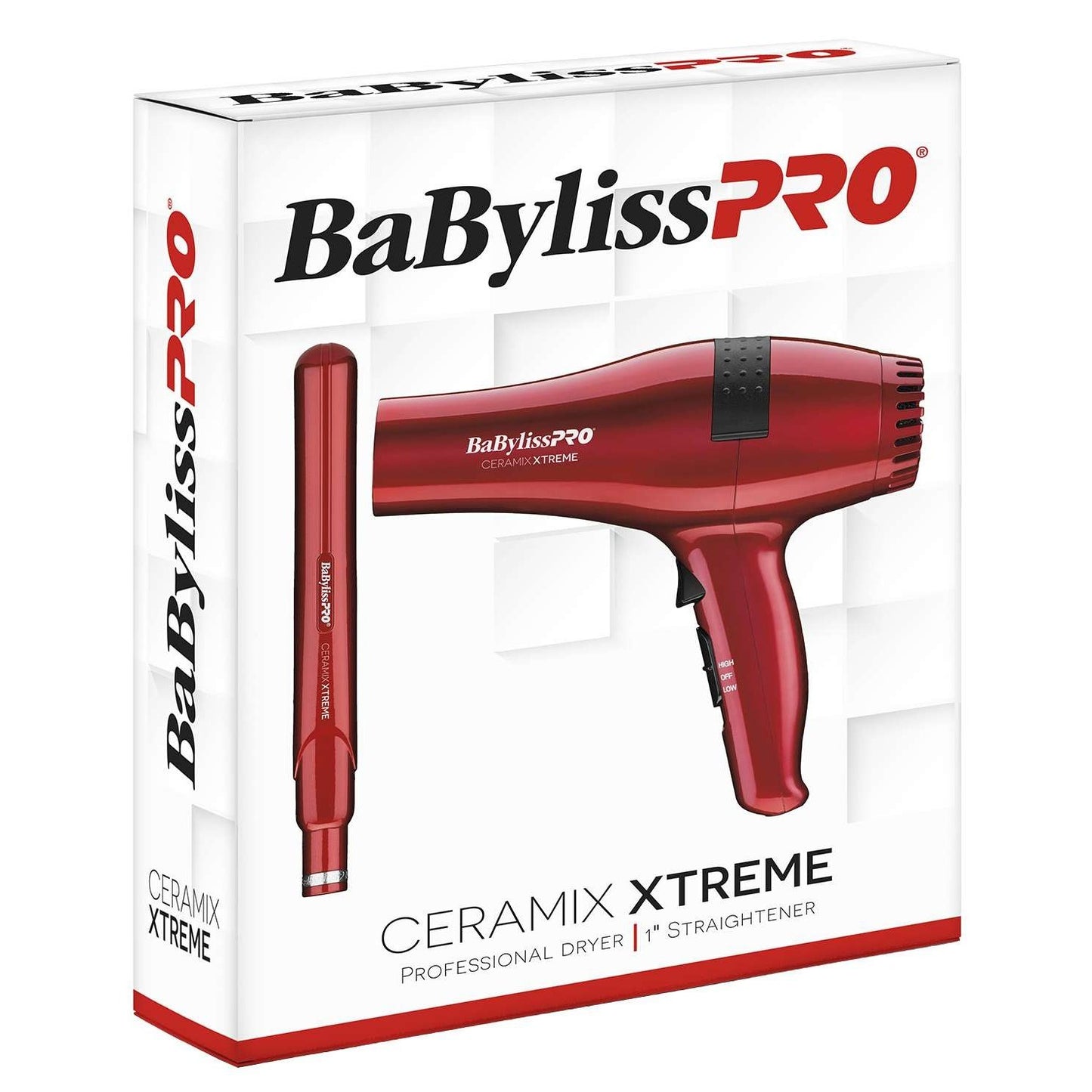 Babyliss Ceramix Xtreme Prepack 1 Inch Flat Iron Professional Dryer