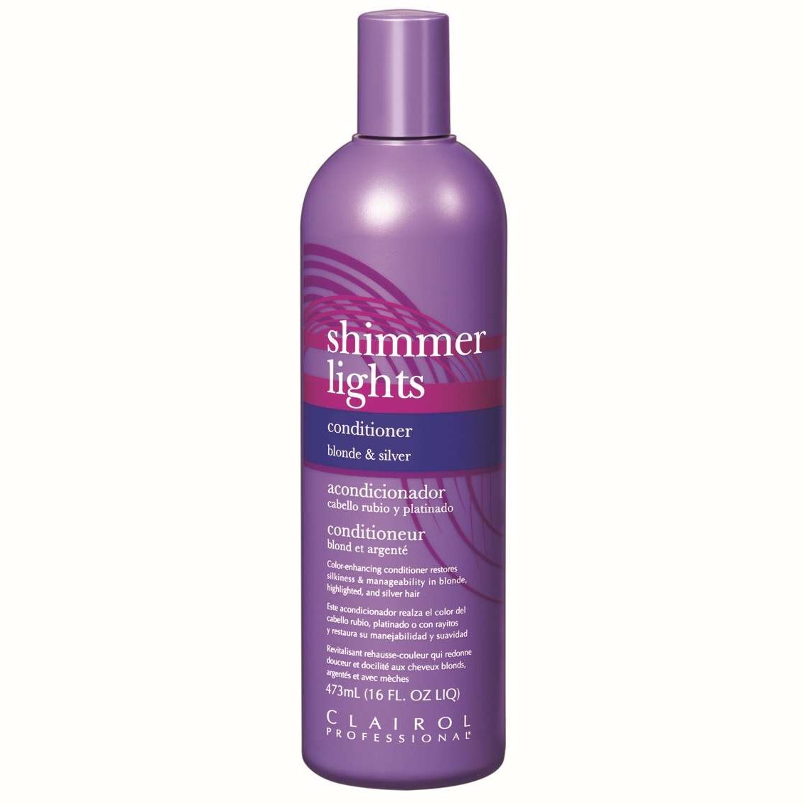 Clairol Professional Shimmer Lights Color-Enhancing Conditioner Blonde Silver