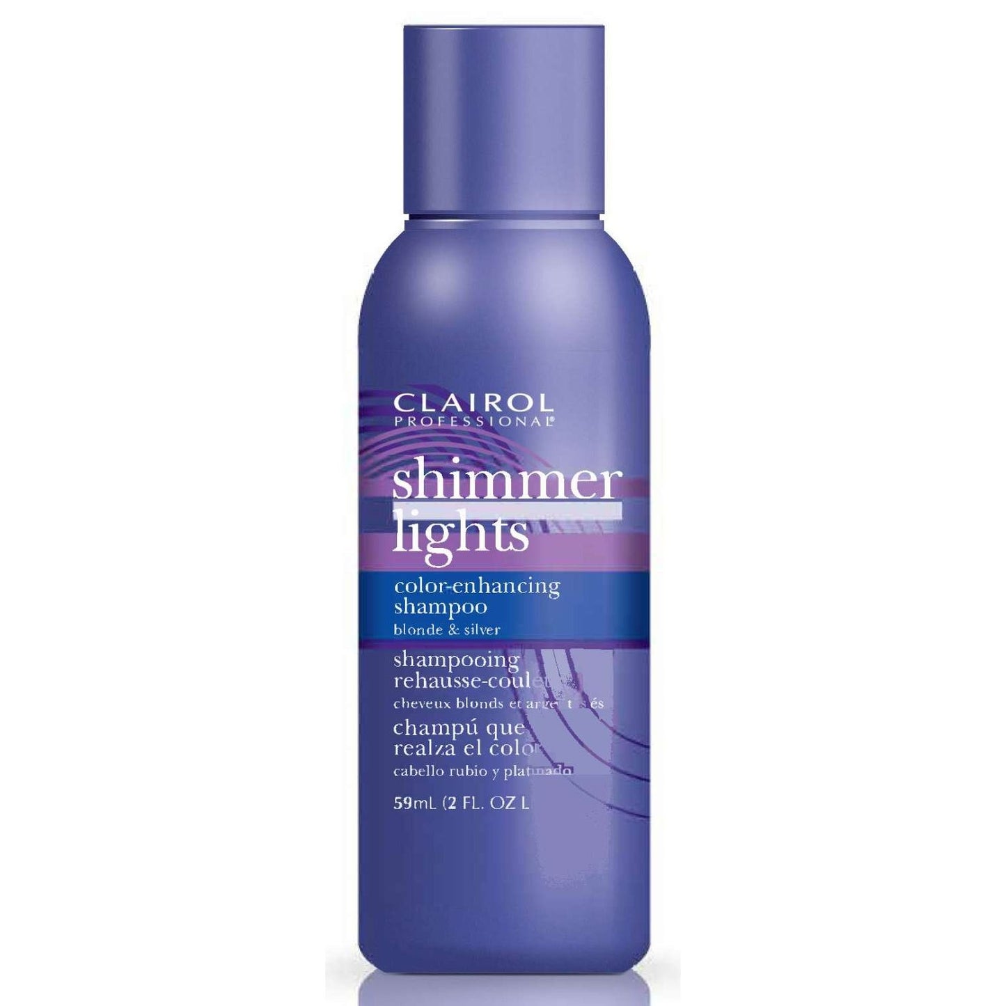 Clairol Professional Shimmer Lights Color-Enhancing Shampoo Blonde Silver