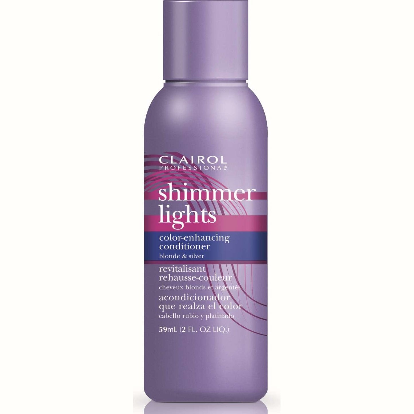 Clairol Professional Shimmer Lights Color-Enhancing Conditioner Blonde Silver