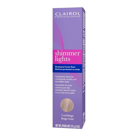 Clairol Shimmer Lights Permanent Cream Toner Cool Beige
