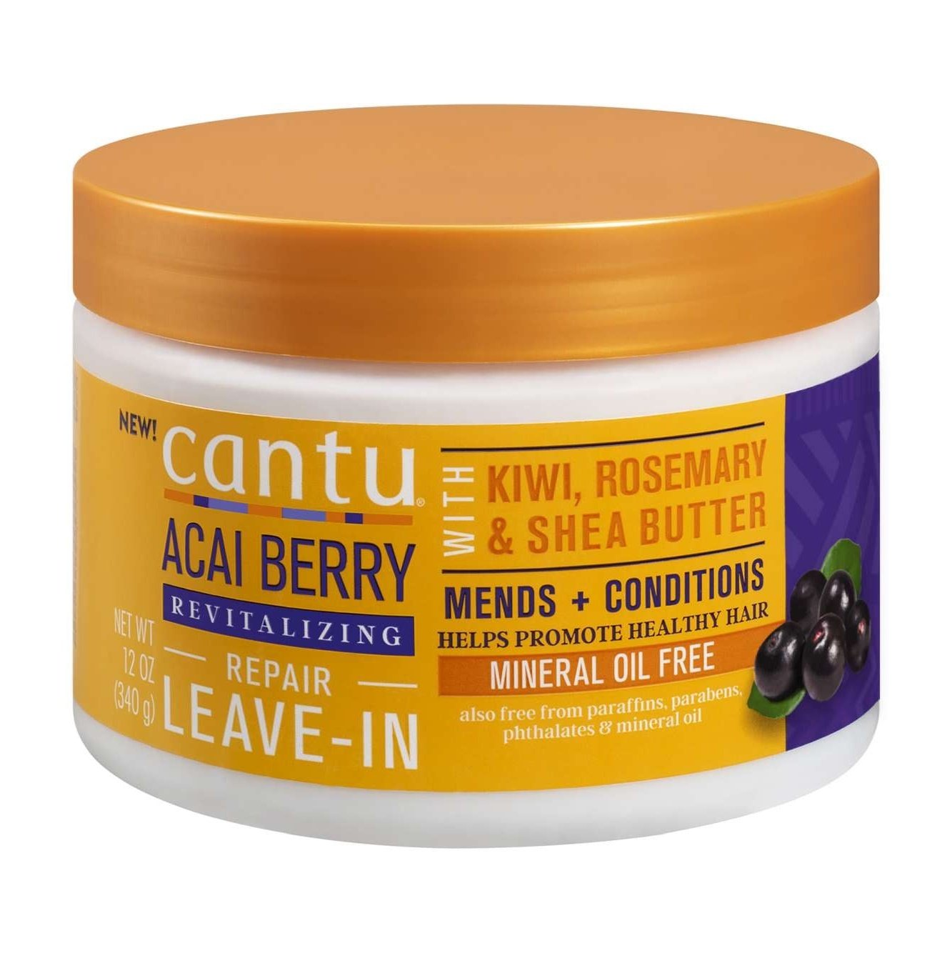 Crema reparadora sin aclarado Cantu Acai Berry