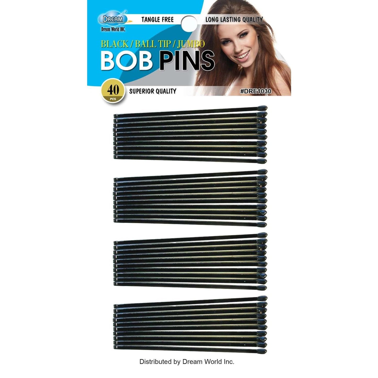 Dream Bobpin Jumbo 36Ct Black