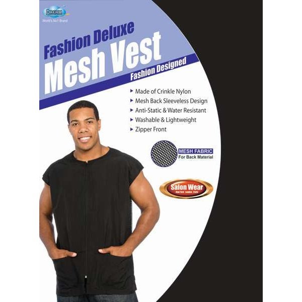 Dream Salon Wear -Chaleco de malla negro