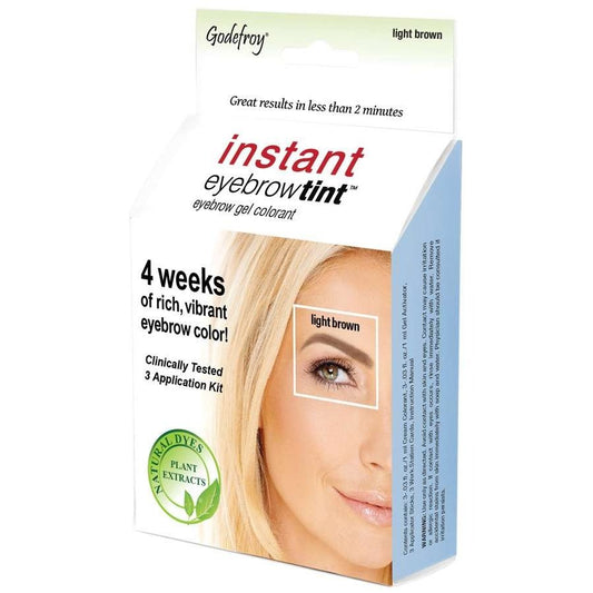 Instant Eyebrow Tint Sensitive - Three App Kit - Light Brown
