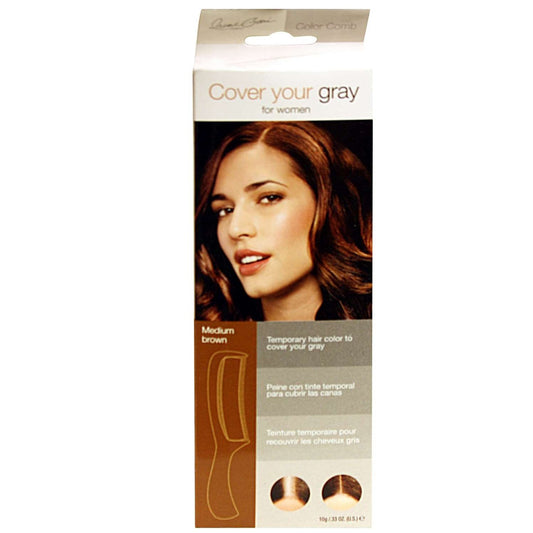 Cover Your Gray Color Comb  Medium Brown
