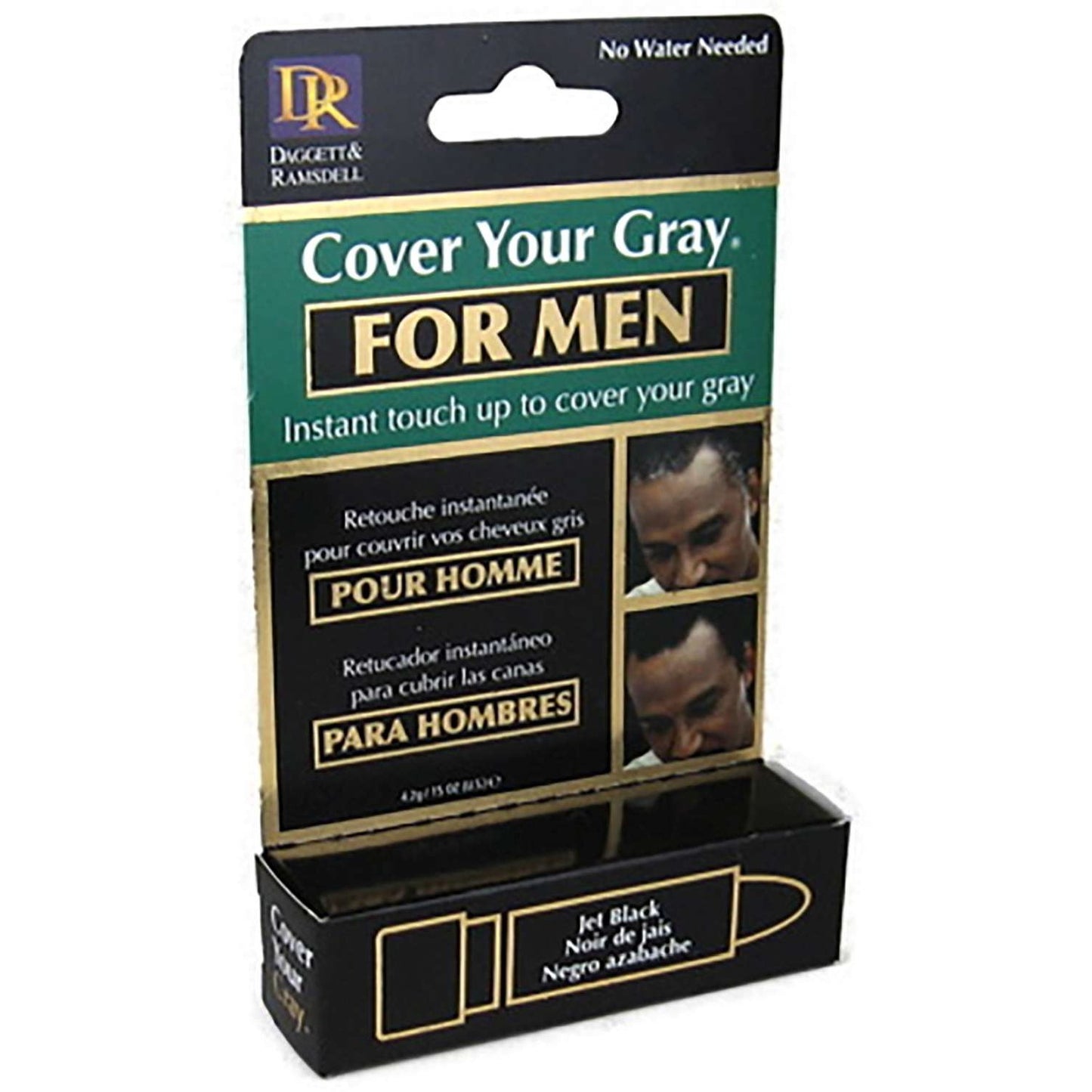 Cover Your Gray Mens Touch-Up Stick Jet Black
