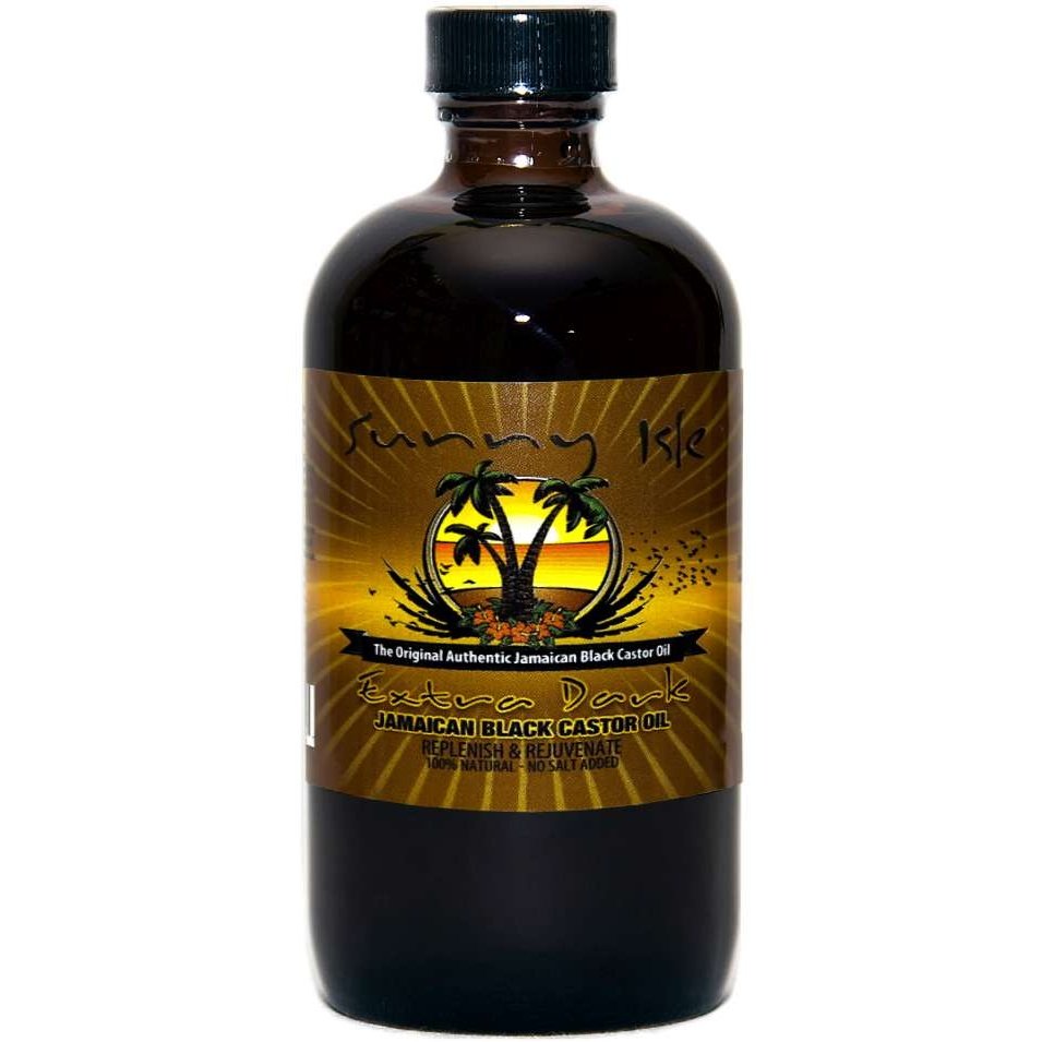 Aceite de ricino negro jamaicano extra oscuro Sunny Isle