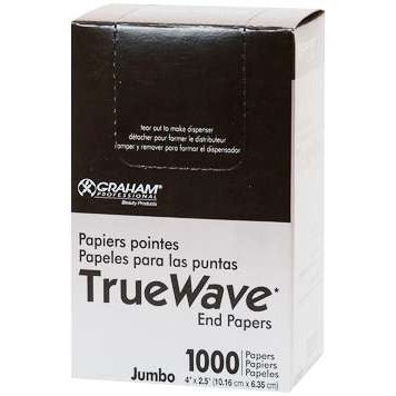 Graham Beauty True Wave End Papers Jumbo 1000Ct