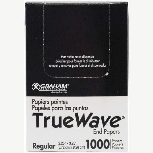 Graham Beauty True Wave End Papers Regular 1000Ct