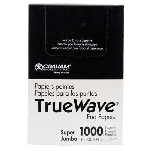 Graham Beauty True Wave End Papers Super Jumbo 1000Ct