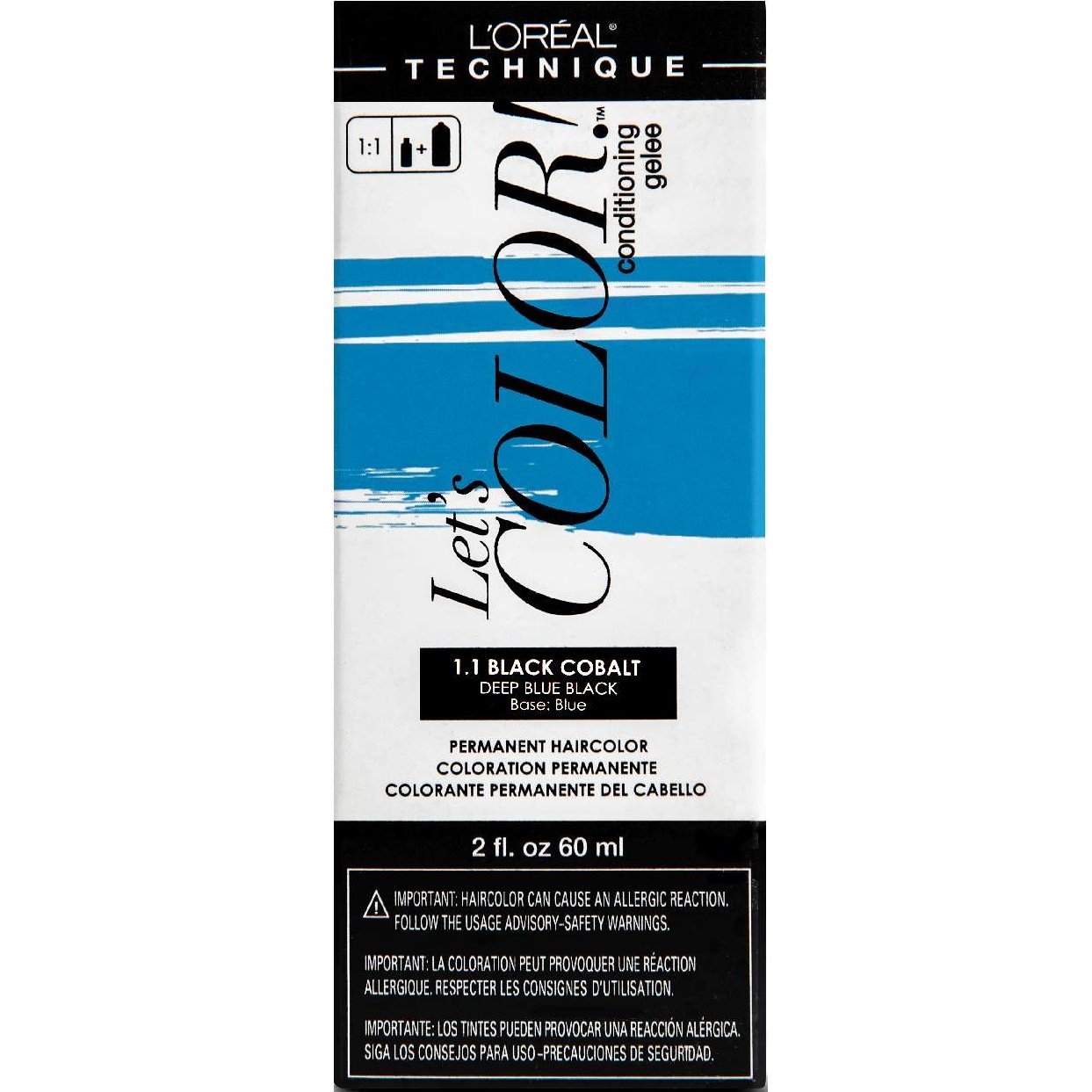 Loreal Lets Color 1.1 Negro Cobalto