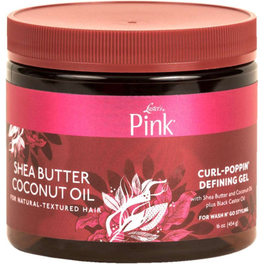 Luster Pink Shea Butter Coconut Oil Curl-Poppin Defining Gel