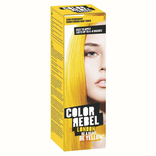 Color Rebel London Semi Permanent Conditoning Hair Toner - Yellow Pack Of 3