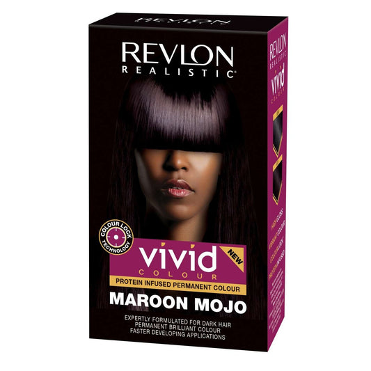 Revlon Realistic Vivid Colour Protein Infused Permanent Colour Maroon Mojo
