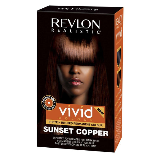 Revlon Realistic Vivid Colour Protein Infused Permanent Colour Sunset Copper