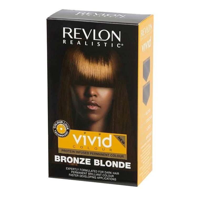 Revlon Realistic Vivid Color Protein Infused Color permanente Rubio bronce cálido