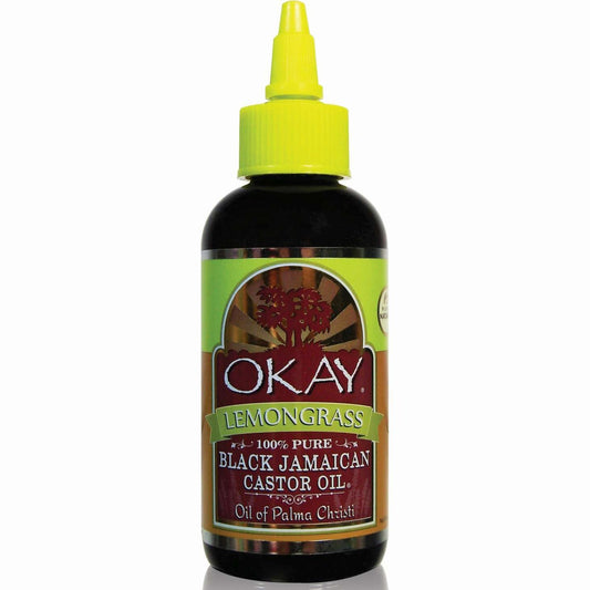 Okay 100 Percent Black Castor Oil Lemongrass