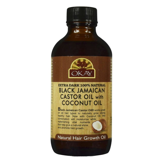 Okay 100 Percent Black Castor Oil Extra Dark Coconut