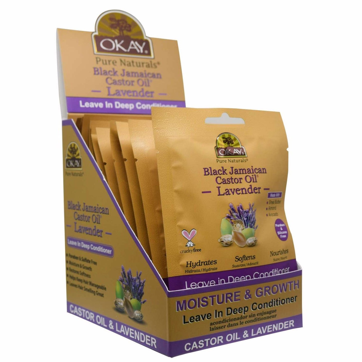 Okay Black Jamaican Castor Oil Lavender Leave In Conditioner