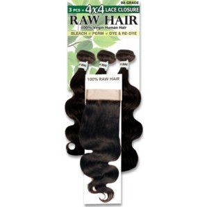 Raw Hair- Unprocessed Human Hair 4Pcs Body Wave 18 Inch To 22 Inch Natural Color