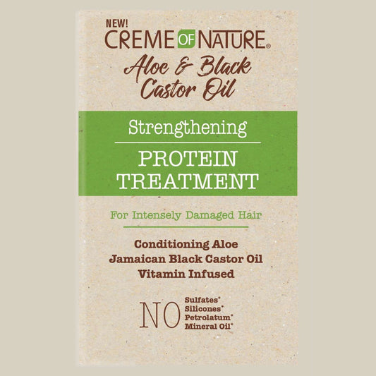 Creme Of Nature Aloe Black Castor Oil Protein Treatment