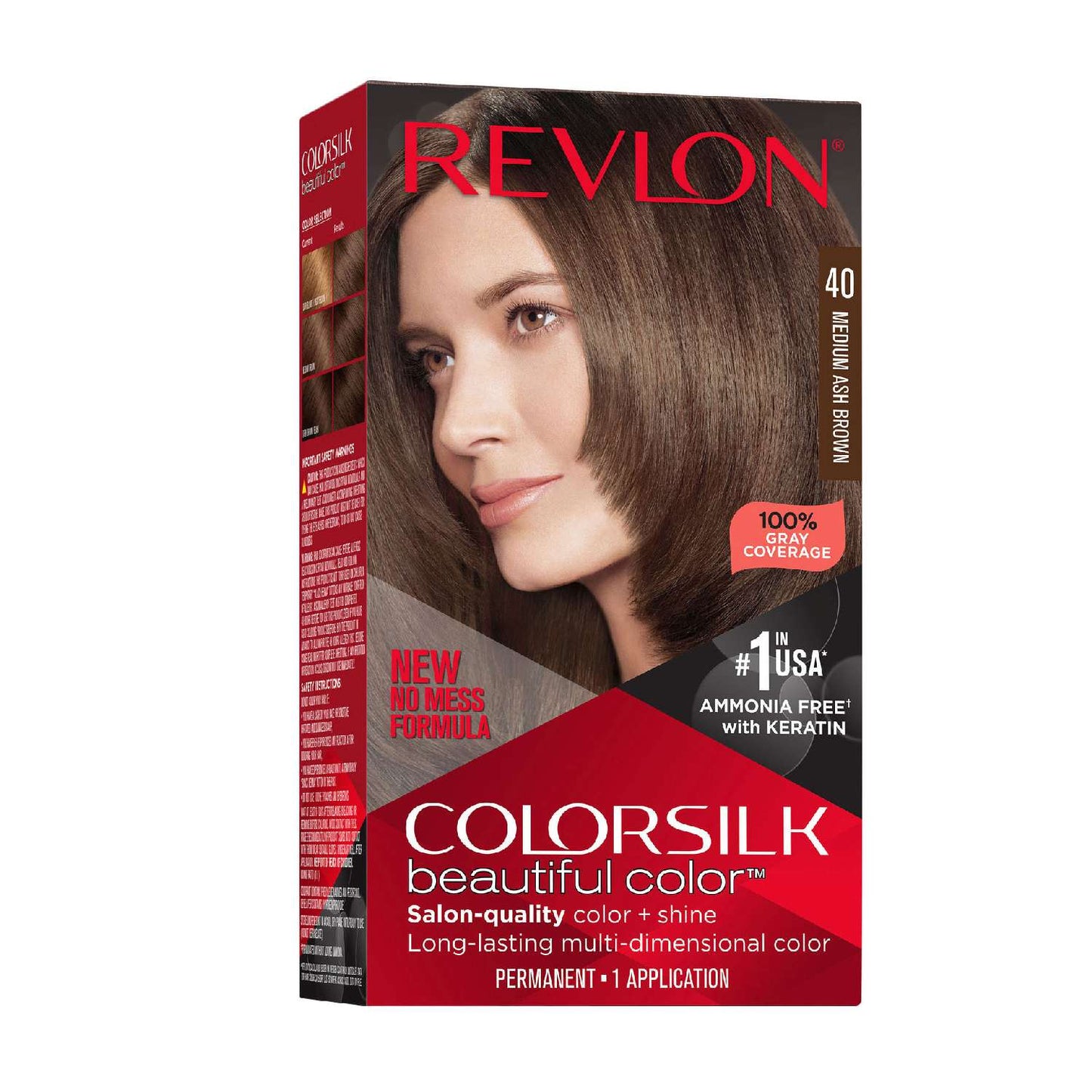 Tinte Revlon Colorsilk 040 Castaño Ceniza Medio