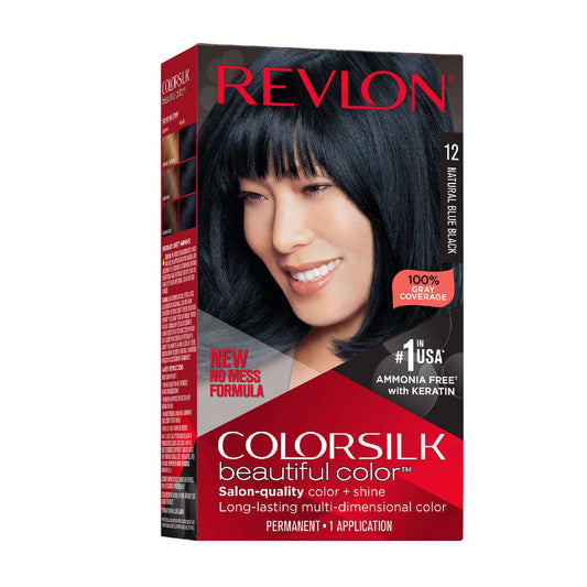 Revlon Colorsilk Hair Color 012 Natural Blue Black