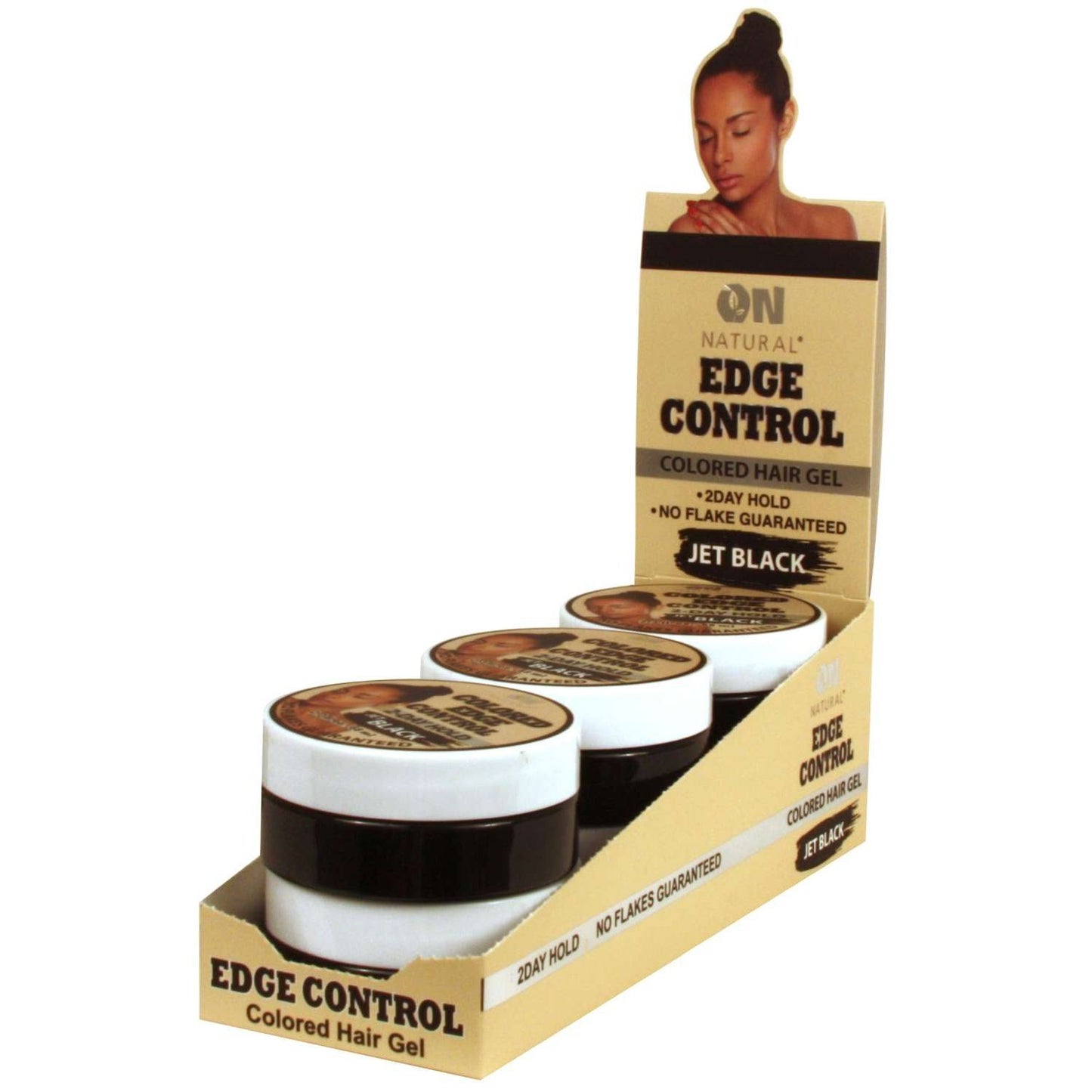 On Natural Edge Control Colored Jet Black