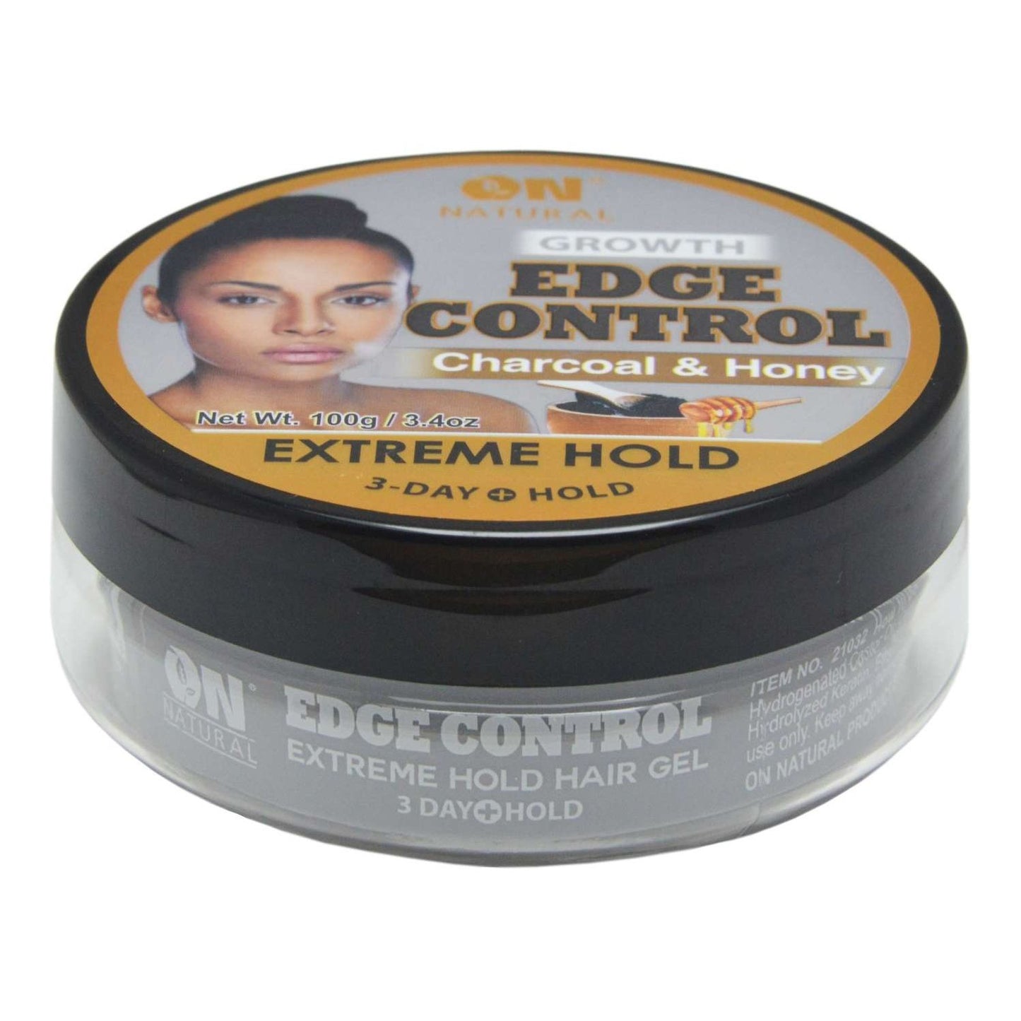 On Natural Edge Control Gel Capilar Fijación Extrema Carbón Miel