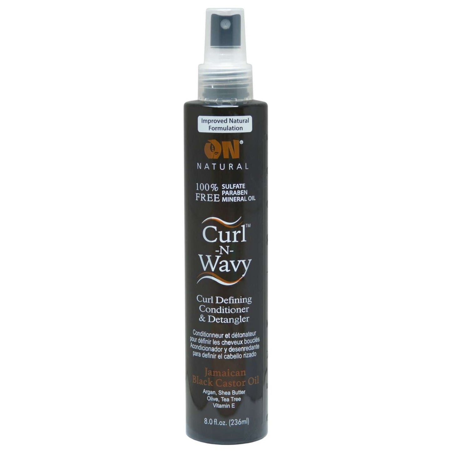 On Natural Curl-N-Wavy Jamaican Black Castor Oil Detangler