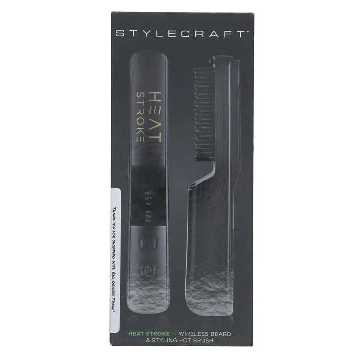 Cepillo caliente para peinar barba con cable para golpe de calor